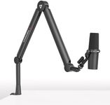 Boom Arm THRONMAX S8 Mic Stand for Game Streaming and Broadcasting, Sturdy and Universal Mic Boom Arm with 1/4“，3/8" to 5/8" Adapter for Blue Yeti, Elgato, All-Metal and Fully Adjustable Mic Arm,Black