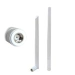 2 x UniteCom Dual Band Wi-Fi 2.4GHz 5GHz Terminal Antenna 5dBi Gain RP-SMA Male Connector 90° Removable Foldable Router Blade Aerial Omni-Directional WLAN Wireless Internet Broadband (White)