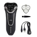 Remington R5 Style Series Rotary Shaver for Men, Titanium Bending Blade, Sensitive Skin Comfort, Waterproof Rechargeable Wet or Dry Electric Shaver with Pop-Up Trimmer and Stubble Attachment