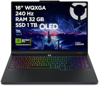 Lenovo Legion Pro 5 Gaming AI Laptop | 16" WQXGA OLED 240Hz | Intel Core Ultra 9 275HX | 32GB RAM | 1TB SSD | NVIDIA GeForce RTX 5070Ti | Windows 11 | QWERTZ | Schwarz | 3 Monate GamePass