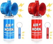 1.4oz Boat Air Horn,130DB Loud Mini Safety Bear Horn Can,Air Horns for Self Defense,Emergency,Sporting Events,Camping essentials,2 Pack
