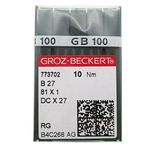 GROZ-BECKERT - 100 Piece Industrial Sewing Needles Serger Overlock for Beckter DCX27 DCX27 B27 (DCX27 18/110)
