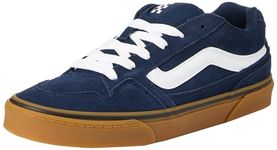 Vans Men's Caldrone Sneaker, Suede Dress Blues/Gum, 9 UK
