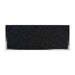 Heavy Duty, Extra Long Waterproof Ribbed Utility Doormat (22x60 - Charcoal Black) Entry Way Shoes Scraper for Patio, Garage, or Front Door, Trap Dirt, Debris, & Mud Outside