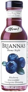 BRIANNAS - Home Style Blueberry Balsamic Vinaigrette Dressing – Fine Salad Dressing made with Premium Ingredients - Gluten Free & Low Sugar Dressing - 12 oz. Bottle