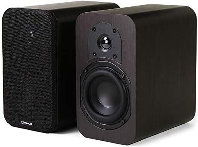 Micca RB42 Reference Bookshelf Speaker with 4-Inch Woofer and Silk Tweeter (Dark Walnut, Pair)