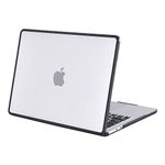 BlueSwan Compatible with MacBook Air 15 inch Case 2024 2023 Model A3114 A2941 M3 M2 Chip, Anti-Cracking and Anti-Fingerprint Hard Shell Case, Frosted Clear