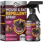 THE CATCHER Premium Mouse and Rat Repellent Spray | Anti-Rat, Mouse Repellent Cinnamon Spray for Indoor Use - 250ml - Natural Cinnamon Extract with Pleasant Scent - Non Toxic