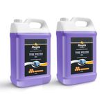 Maple car care Tyre Polish gel (5 Ltr) (Pack Of 2) | Gives Lustrous Dark, Long Lasting Super Black Shine - Non-Greasy and No Sling Formulation