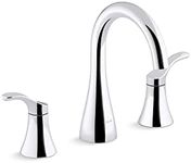 Kohler 27390-4-CP SIMPLICE®Widespread bathroom sink faucet, 1.2 GPM, Polished Chrome