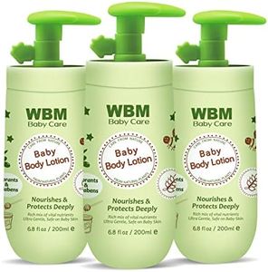 WBM Care Baby Lotion | Nourishes & Protects Deeply | Face & Body Lotion with Natural Honey and Wheatgerm Oil 6.8 oz (Pack of 3)