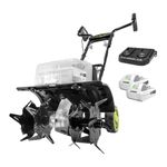 Sun Joe 24V-X2-TLR14 48-Volt iON+ Cordless Garden Tiller/Cultivator, Kit (w/ 2 x 2.0-Ah Batteries and Charger)