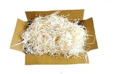 BITONA® 100 grams Paper Grass off white color for Crafts Project Gift Packing Crafts, Packing for Marriage Gifts,Christmas Decoration.(100 grams)) (Beige)