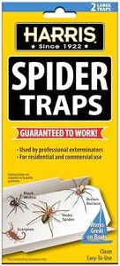 Harris Spider Glue Traps, Pesticide Free (2-Pack), Kills Brown Recluse, Hobo Spider, Black Widow and More