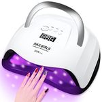 NAILGIRLS UV LED Nail Lamp, 54W Fast Nail Dryer Gel Polish Light with 4 Timer Setting Sensor, 36 Dual LED UV Beads Professional Salon Nail Curing Lamp