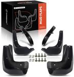 A-Premium Set of 4PCS Mud Flaps Splash Guards Mudguards Mudflaps with Hardware Kits Accessory Compatible with Acura MDX, 2014-2016, Black Color, Front LH RH and Rear LH RH