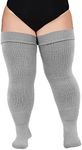 Plus Size Womens Thigh High Socks f