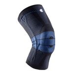 Bauerfeind GenuTrain Knee Support Brace (New Version) - Targeted Support for Pain Relief & Stabilization for Weak, Swollen & Injured Knees & Arthritis - Size 3 - Color Black