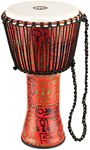 Meinl Percussion Rope Travel Djembe - Large Handdrum - With Nylon Ropes - Diameter 12 Inches - Plastic, Multicoloured (PADJ1-L-F)