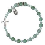 Green Jade 6mm Rosary Bracelet