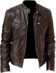 NATURAL LEATHER Men's Brown Leather Jacket (ZL_JK_42_Brown,Sizes :- L)