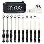 LIYYOO (11pcs) Carburetor Adjustment Screwdriver Tools with Carburetor Cleaning Brush Needle Kit for Common 2 Cycle Carburator Small Engine Carburetor Adjusting Tool