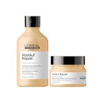 L'Oréal Professionnel Absolut Repair Shampoo & Mask For Dry And Damaged Hair, 300ML |Hair Care Combo for Hair Strengthening & Damage Repairing