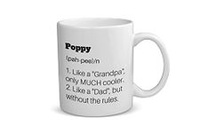 Poppy Coffee Mug, Funny Gifts for my Poppy, World's Best Poppy Grandfather Birthday Present, Cup Gift Ideas