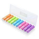 EBL AA Rechargeable Batteries 2500mAh High Capacity Long Lasting Ni-Mh Batteries 10 packs