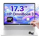 HP OmniBook 3 17.3" Touchscreen Laptop, AMD Ryzen 5 130 Processor (Up to 4.55 GHz), 32GB RAM, 1TB SSD, FHD IPS Display, Backlit Keyboard, Windows 11 Pro, Radeon 660M Graphics, Wi-Fi 6, Copilot+ PC