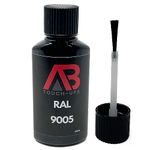 RAL 9005 Jet Black Touch Up Paint Bottle 30ml With Brush Multi Use Window Door Metal Plastic Outdoor