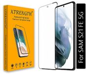XTRENGTH Advanced Hd+ Tempered Glass Screen Protector Designed For Samsung Galaxy S21 Fe 5G - Edge To Edge Full Screen Coverage With Easy Instalaltion Kit (Anti-Scratch) For Cellphone