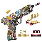 Toy Gun, Plastic Shell Ejecting Pistol Blaster with Soft Foam Bullet&Magazine, Kids Educational Gadget Shooting Game, Birthday Stocking Filler Xmas Gift/Present for Children Boys Girls Teenager