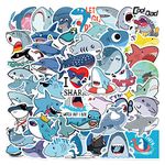 100Pcs Shark Stickers Cool Shark Fishs Sticker Vinyl Waterproof Stickers for Teens Adults Decals for Loptop Water Bottles Skateboard Phone(Shark)