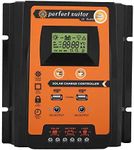 Keenso 12V/24V 50A MPPT Solar Controller with LCD Display, Dual USB, 3-Stage Charging, Overload Protection, Orange