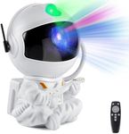 XHSY Astronaut Projector，Star Projector Galaxy Light，Night Light for Kids，Light Projector for Bedroom，Starry Nebula Ceiling LED Lamp，with Remote (White)