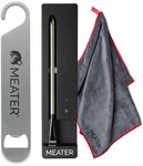 MEATER SE Bundle: Smart Wireless Meat Thermometer for Everyday Cooking with Kitchen Towel & Bar Blade Opener | Bluetooth Range for Oven, Hop, Air Fryer & More | 50+ Recipes in App