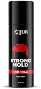 BEARDO Strong Hold Hair Spray, 192 Ml, Hair Spray For Men, Hair Styling, Hair Setting Spray, Hair Fixing Spray, Strong Hold, Natural Shine, Pack of 1
