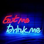 EXOOHOUO Neon Sign - Eat Me Drink M