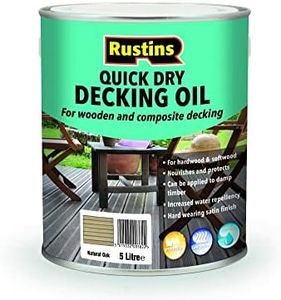 RUSTINS Decking Oil Natural Oak 5L,DOOAW5000