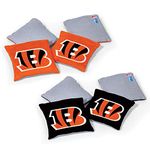 Wild Sports NFL Cincinnati Bengals 8pk Dual Sided Bean Bags, Team Color