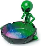 Auhafaly Gifts Alien Smoking Ashtray, 4 inches, Multicolor