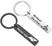 FAADBUK Video Game Inspired Gift KTEH Gift Couples Keychain Never One without the Other Gamer Lover Gift (Never One without)