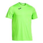 Joma Mens Combi M/C 100052.020 Short Sleeve T-Shirt - Green/Fluorescent Green, Large, Fluoride Green, L EU