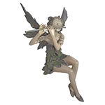 Design Toscano Fairy of The West Wind Sitting Sculpture