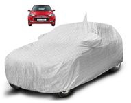 Auto Hub Hyundai Elite I20 (Model : 2014-2019) Car Cover With Mirror & Anteena Pocket And Soft Cotton Lining,Waterproof Body Cover, Metallic Silver, For)