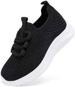 BMCiTYBM Baby Walking First Infant Sneakers Boys Girls Shoes Breathable Non Slip 6 9 12 18 24 Months Black Size 6-12 Months Infant