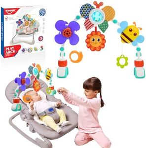 Baby Toys 3-12 Months,Chardfun Stroller Arch Toy Car Seat Toys for Baby Crib Toy for New Born Infant Toys 0-6 Months Sensory Toys (Sunflower)