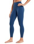 CRZ YOGA Women's Butterluxe Yoga Leggings 25'' - High Waisted Workout Gym Leggings Buttery Soft Yoga Pants French Navy 10