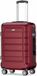 SHOWKOO Luggage PC+ABS Durable Expa